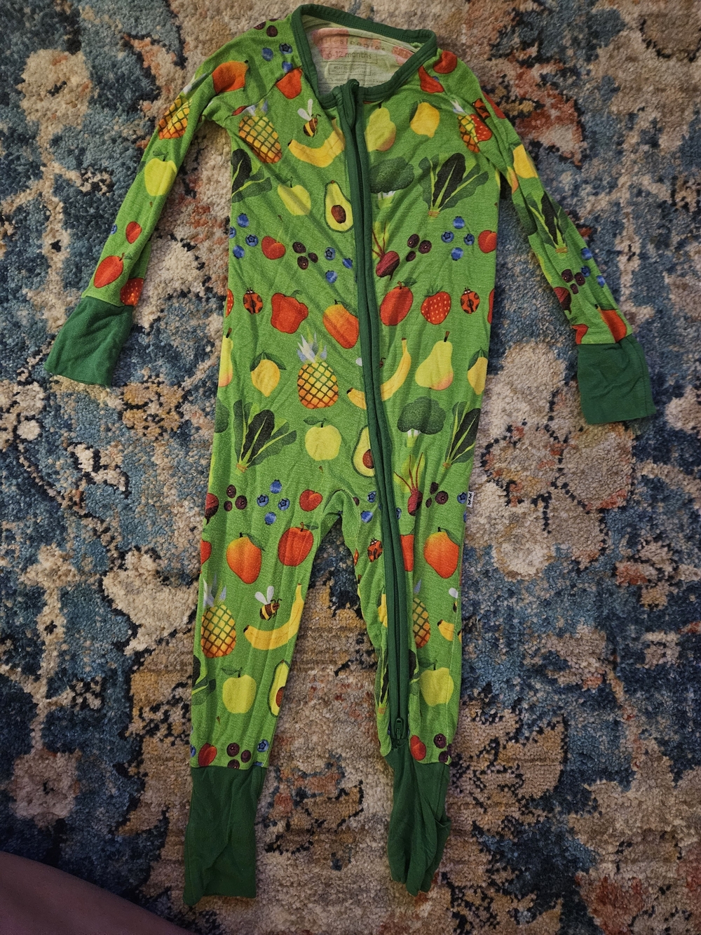 Little Sleepies Farmers Market Bamboo Zippy 6–12 Months